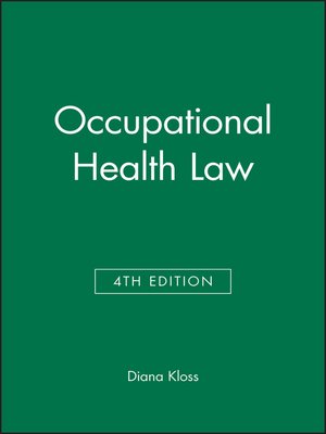 cover image of Occupational Health Law